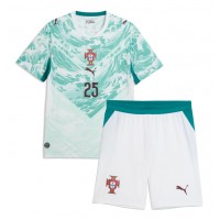 Fotbalové Dres Portugalsko Nuno Mendes #25 Dětské Venkovní MS 2026 Krátký Rukáv (+ trenýrky)